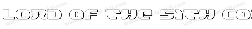 Lord of the Sith Con字体转换